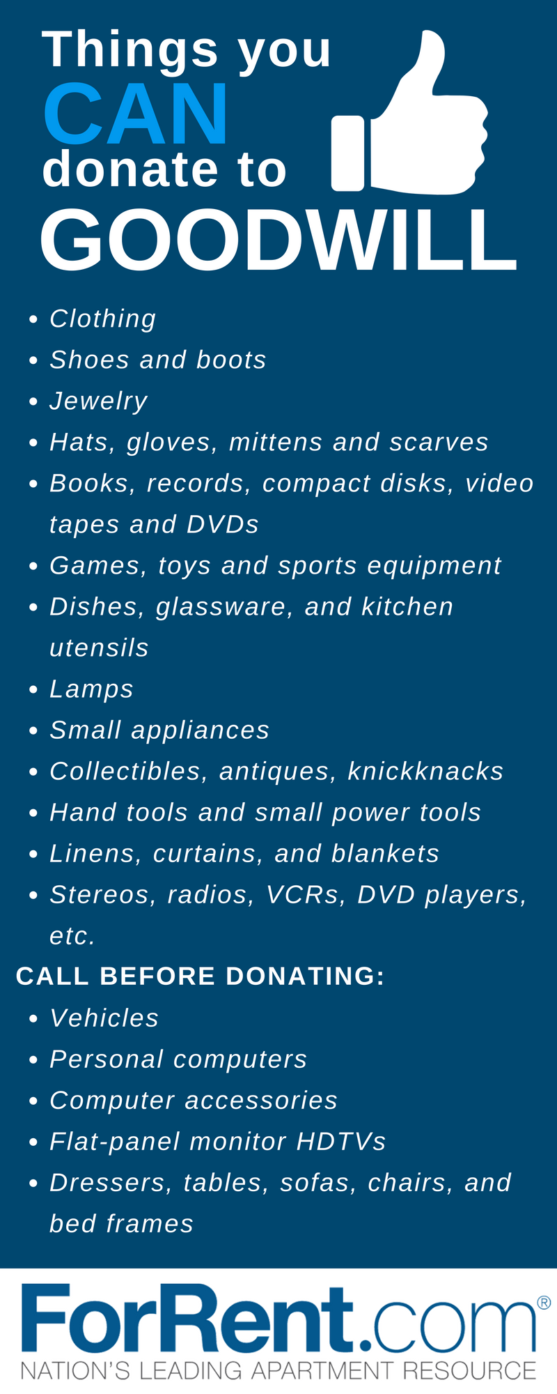 Things You Can Donate to Goodwill ForRent.com