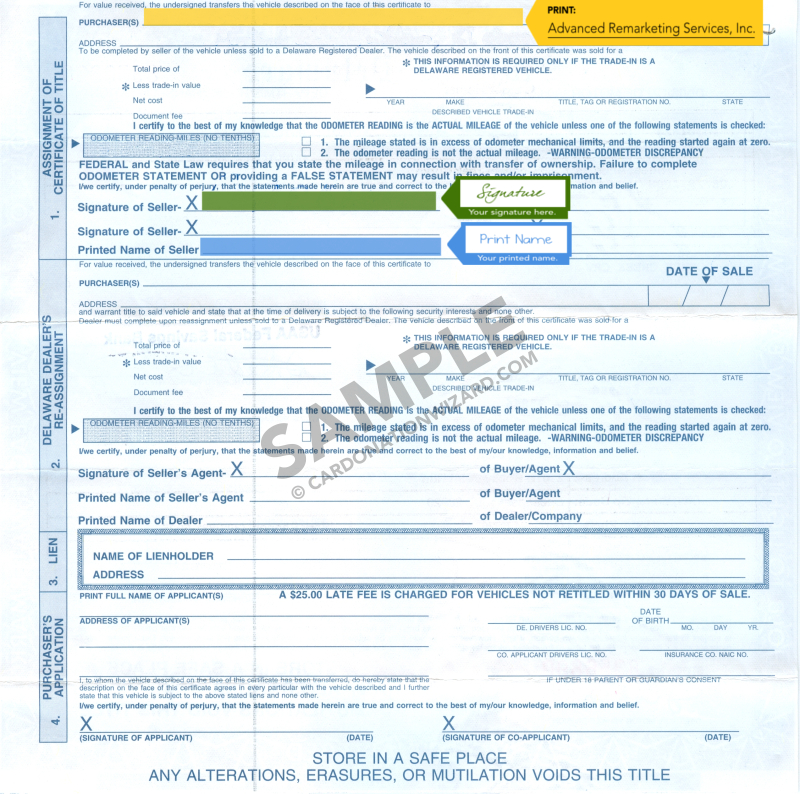 car donation delaware title 2008