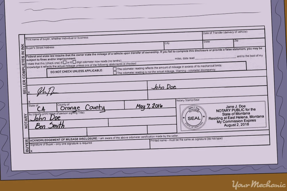 How To Notarize A Car Title In California